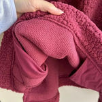 Aerie  Dream Sherpa Quarter Zip Sweatshirt, Cherry Pink/Hot Pink Photo 13