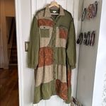 POL  patchwork button down duster dress Photo 2
