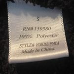 Pink Lily Black Open Front Women's fuzzy Sweater long sleeve size small Photo 3