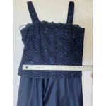 Alex Evenings Lace and Satin Gown In Midnight. Size 6 Photo 6