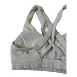 Lululemon Women Size 4 Sports Bra Grayish White Activewear 10-301P Photo 6