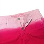 Refuge Y2K  Pink Ombré Low Rise Micro Mini Denim Skirt Juniors 7 Raw Hem 2000s Photo 2
