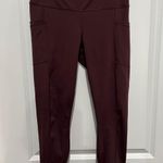 90 Degrees by Reflex 90 Degrees burgundy leggings, Sz M Photo 0