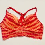 PINK - Victoria's Secret Victoria's Secret Pink Lace Bralette Bra Lightly Lined Underwire Size XS Tie Dye Photo 4