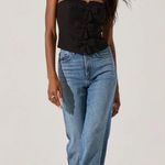 ASTR  Black Bow Strapless Top Photo 1