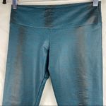 Onzie  Fiji Teal Snake Print Crop Leggings Photo 1