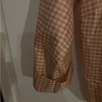 Doncaster  Y2K Gingham Plaid Tie Front‎ 100% Silk Blouse Photo 3