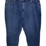 American Eagle  Mom Jeans Women's Size 18 Blue‎ Medium Wash High Rise Stretch Photo 0