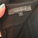 Olivaceous Black Asymmetrical Ruffle Zipper Back Mini Skirt Women Sz S Photo 7