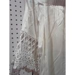 Selfie Leslie  White Off The Shoulder Lace Trim Cropped Top Size L Photo 3