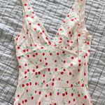 ZARA Satin Cherry 🍒 Mini Dress Photo 2