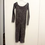 BDG Kallie Acid Wash Ribbed Sweater Dress Small Midi Photo 6