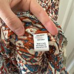 Love The Label Smocked Bust Tiered Maxi Dress in Mable Rust Turquoise Size M Brown Size M Photo 4