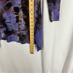 Moon Tie Dyers Long Sleeve Tunic Shirt Women’s Medium Multi Y2K Blue Photo 3