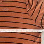 Maurice's long sleeve loose brown & black striped scoopneck women’s shirt L Photo 5