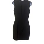 Neiman Marcus  4 Black Sleeveless  A-Line Sheath Dress Office Career Knee Length Photo 1