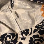 Tory Burch navy white floral print pencil straight skirt women size 6 Photo 7