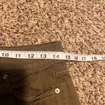 Garage  Olive Green Distressed‎ Denim Shorts | Size 01 | Ripped Raw Hem Photo 2