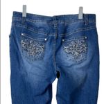 Lane Bryant Embellished Skinny Ankle Mid Rise Jeans Medium Wash Plus Size 16 Photo 4