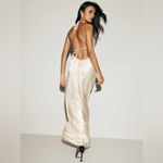 Reformation NWT Jeany White Silk Maxi backless dress size XL Fior de Latte cream Photo 5