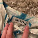 ☀️3/$25 ST. ROCHE Women's White Cotton Tie Dye Donna Shirt Dress #32S15 Blue Photo 3