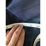 Emily Navy Blue One Button Blazer Jacket Womens Size 10 Zip Pocket Career Photo 6