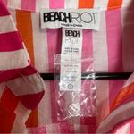 Beach Riot  Alexa Top Coverup Large Pink Sunset Stripes Beach Vacation Flowy NWOT Photo 8
