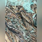 Uk2la  Women's Blouse w/ Paisley Print & Lace Size Large Photo 4