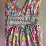 Floral open back sundress Pink Photo 2