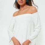 Shinestar Bell sleeve white off the shoulder blouse Photo 0