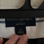 Banana Republic  Martin fit vtg Y2K dark gray pin striped wide trousers pants 10​ Photo 5