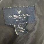 American Eagle  Outfitters Green and Black Utility Jacket with Leather Sleeves Photo 3