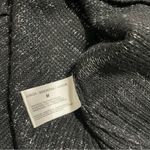 I.e.i. Shimmer of Silver on VTG Black Cowel Neck S/Sleeve Sweater Dress Size M Photo 5