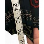 SheIn Festival Black Top Large Boho Artsy Sheer Floral Paisley‎ Statement Sleeves Photo 4