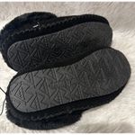 Minnetonka  Carolina Faux Fur Black Slippers Clogs sz 5 Photo 1
