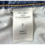 Maurice's  8 Raw Hem Button Fly Medium Wash Blue Jeans Denim  Shorts Photo 8