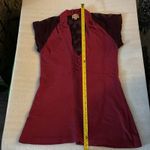 Ella Moss Lace Short Sleeve Tee XS Maroon Coquette Girl Festival Hippie Twee Y2K Photo 7