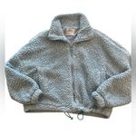Urban Outfitters  Cozy Blue Zip Up‎ Sherpa Jacket size M Photo 0