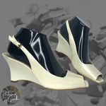 Anne Klein Pearlized Cream Slingback Wedges - Size 7.5 - Women Photo 1