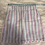 Loft Outlet Striped Seersucker Skirt Womens Size Medium Elastic Waist Pockets Photo 7