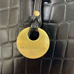 Kenneth Cole Elegant Black Crocodile-Embossed Leather Tote Photo 1