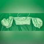 ASOS Lime Satin Cropped Top size 4 Photo 1