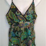 Cute Options Green Paisley Babydoll Cami V Photo 0