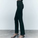 ZARA  Ankle Mid-rise Black Flare Jeans (Size 8) Photo 1