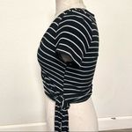 Urban Outfitters  Bailey black and white wrap top Photo 7