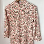 Chinese Cheongsam Asian Mandarin Collar Side Slits Floral Form Fitting Dress Size M Photo 1