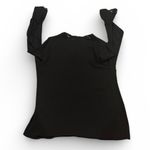 KOBI HALPERAN Elegant Black Lace VNECK Crochet Boho Trim Women's Top Size M Size M Photo 2