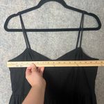 H&M Woman Size Large Linen Blend Black Sleeveless Modest Modi Dress Photo 1