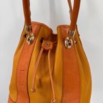 Valentina Leather Drawstring Bucket Bag Purse Photo 4