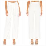 superdown Jordayn Tie Waist Pants in White Photo 1